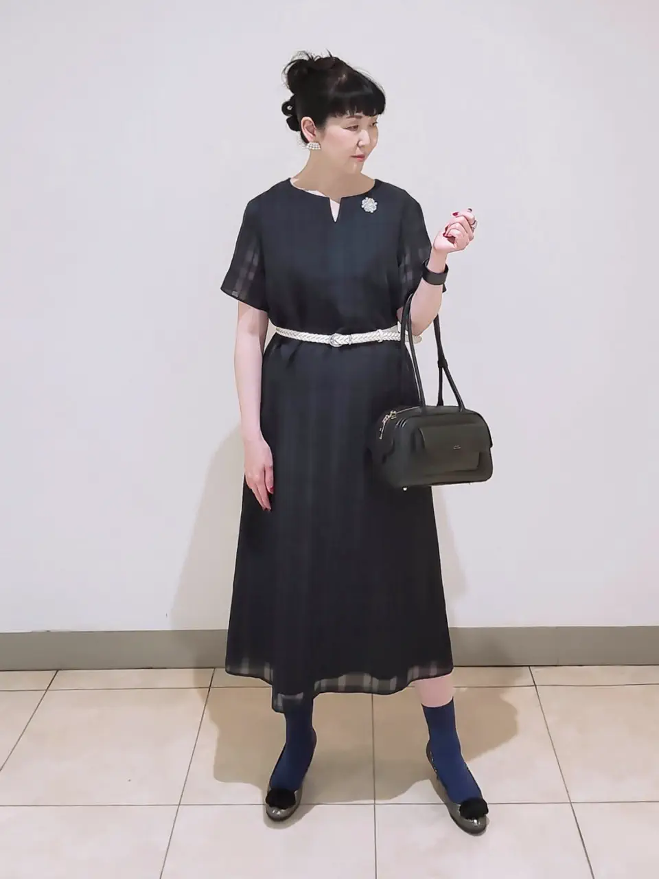 J.PRESS LADIES L スタッフ コーディネート画像