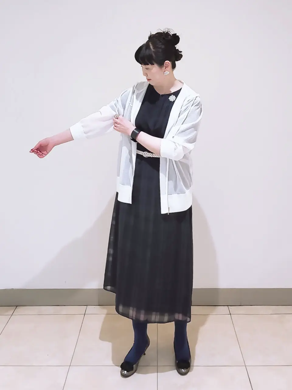 J.PRESS LADIES L スタッフ コーディネート画像
