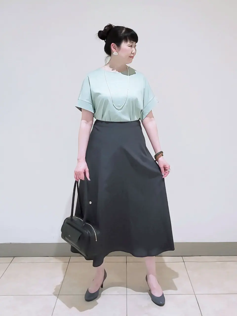 J.PRESS LADIES L スタッフ コーディネート画像
