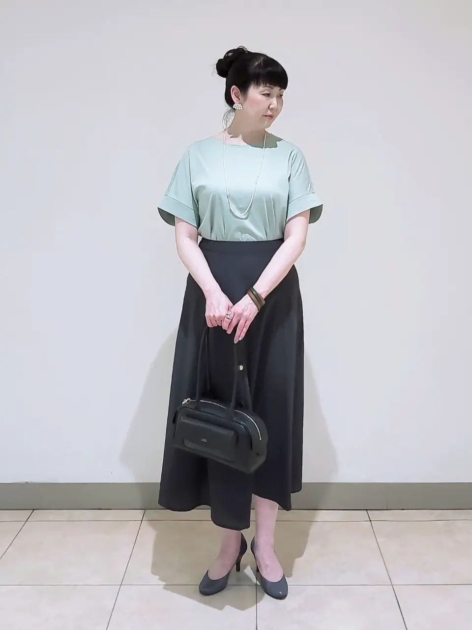 J.PRESS LADIES L スタッフ コーディネート画像