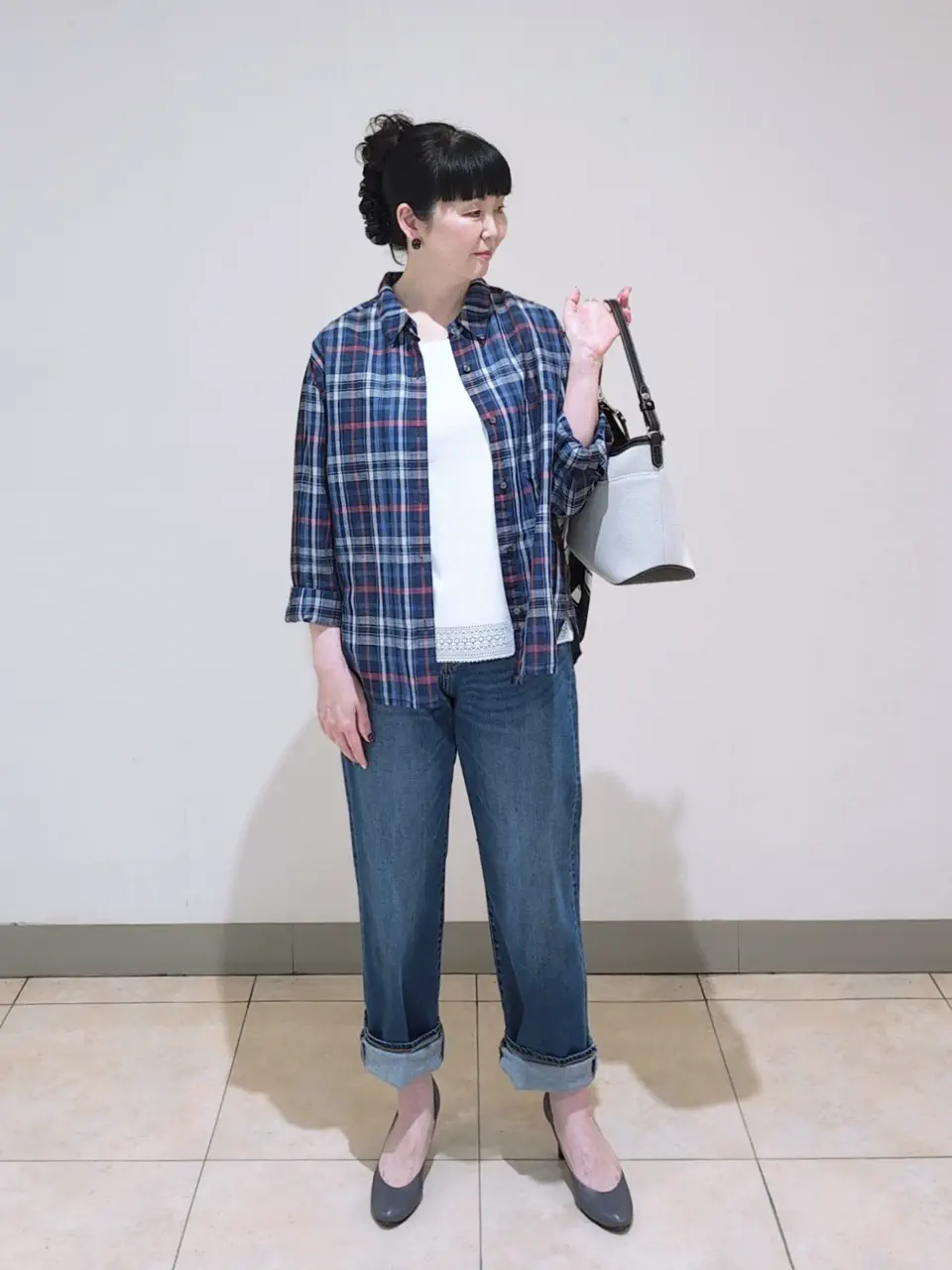 J.PRESS LADIES L スタッフ コーディネート画像