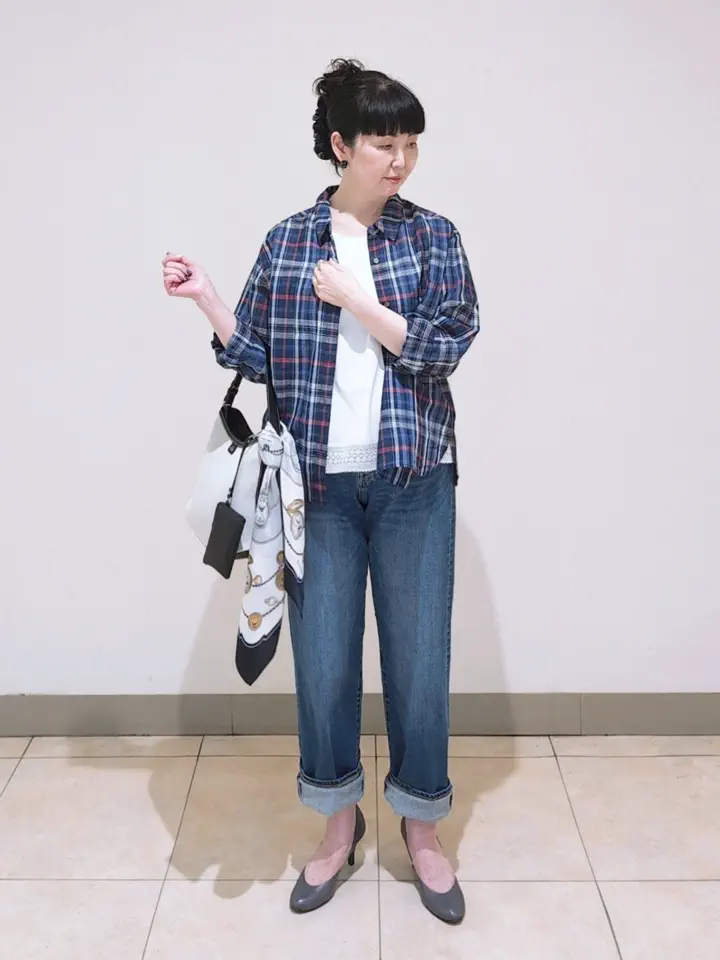 J.PRESS LADIES L スタッフ コーディネート画像