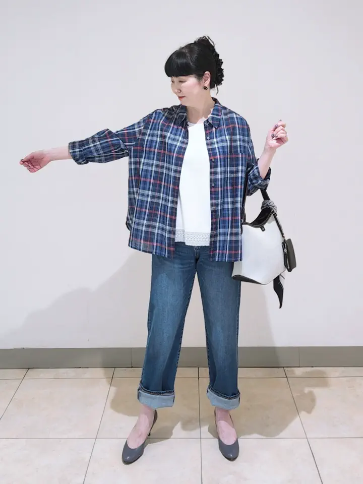 J.PRESS LADIES L スタッフ コーディネート画像