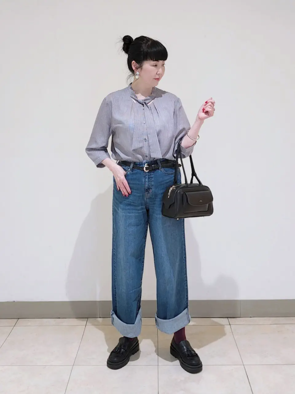J.PRESS LADIES L スタッフ コーディネート画像