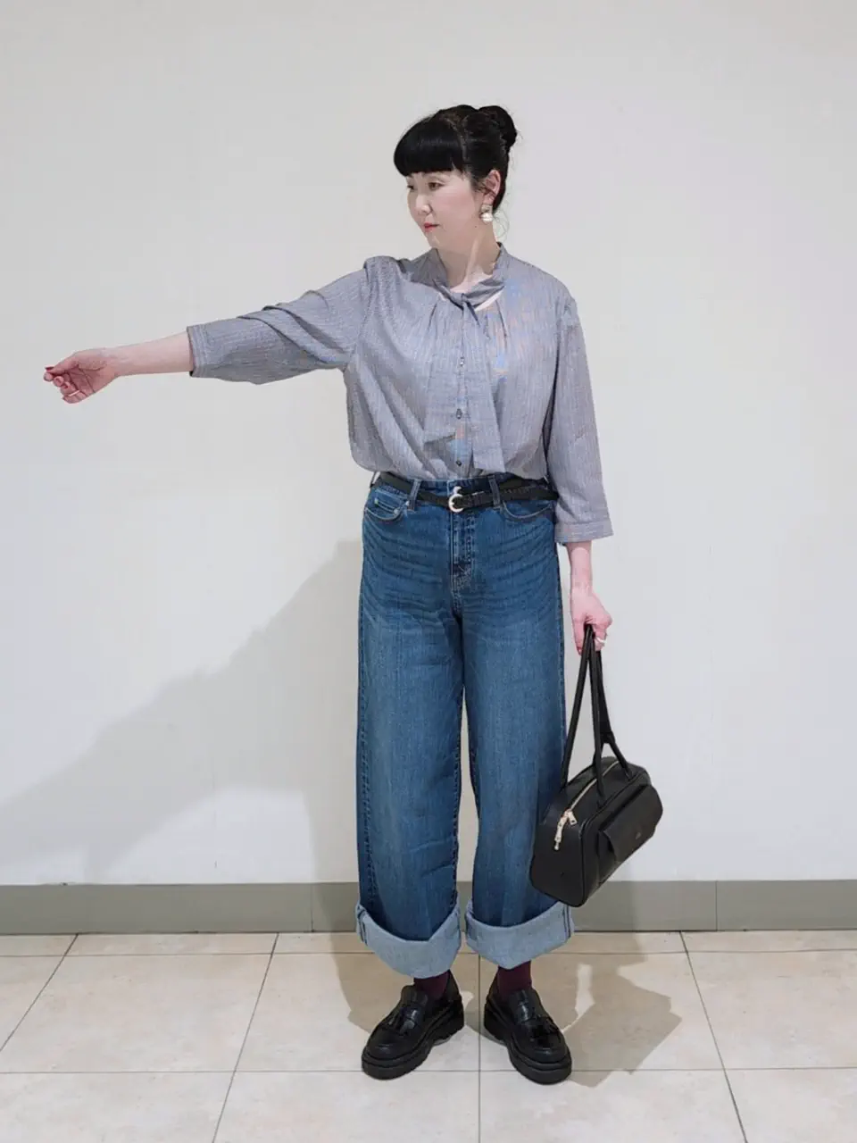 J.PRESS LADIES L スタッフ コーディネート画像