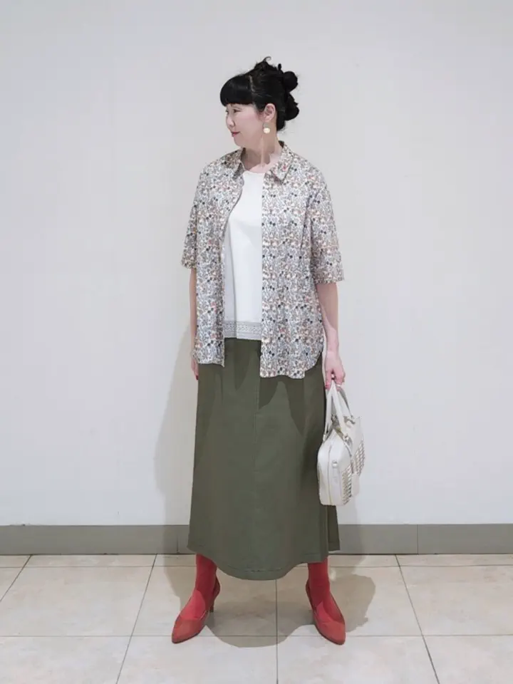 J.PRESS LADIES L スタッフ コーディネート画像