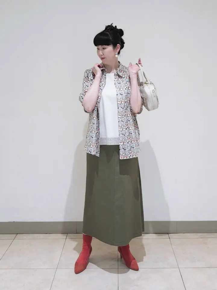 J.PRESS LADIES L スタッフ コーディネート画像