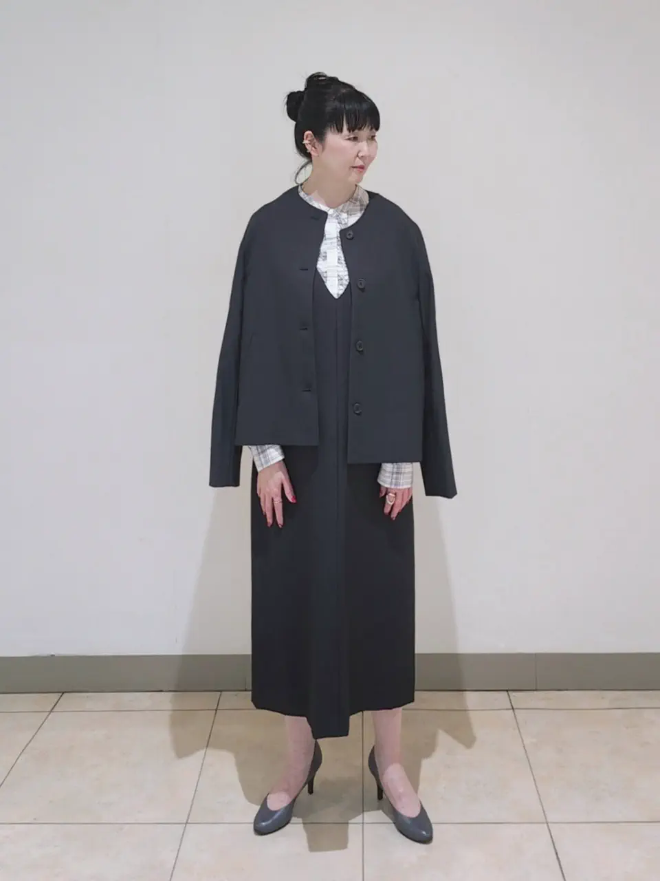 J.PRESS LADIES L スタッフ コーディネート画像