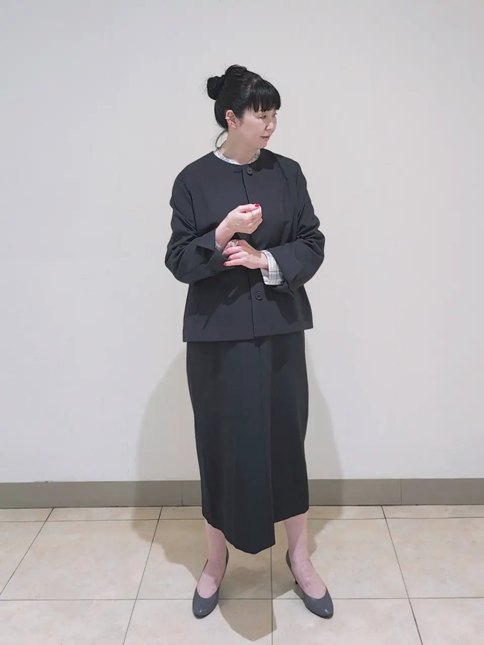J.PRESS LADIES L スタッフ コーディネート画像