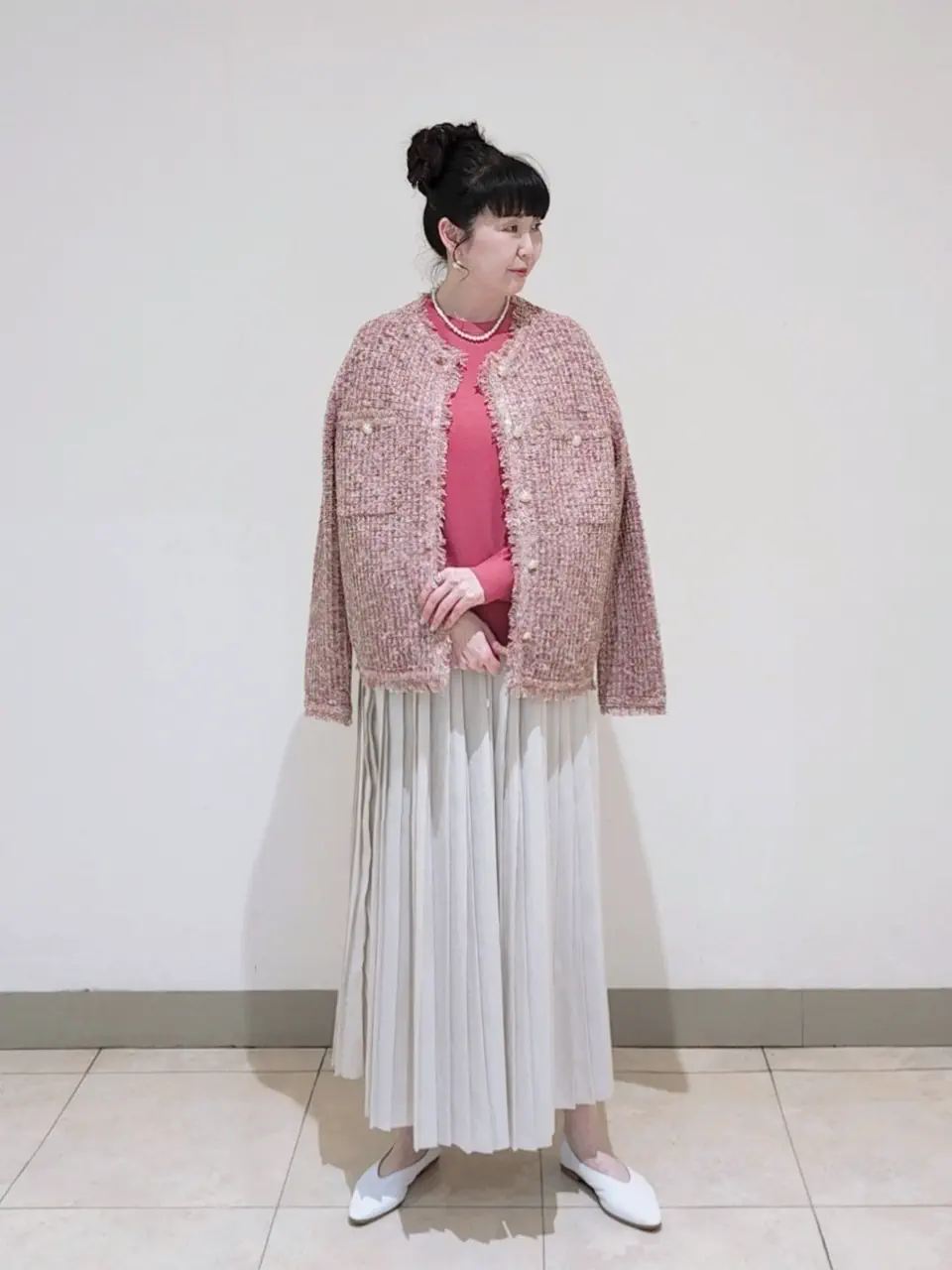J.PRESS LADIES L スタッフ コーディネート画像