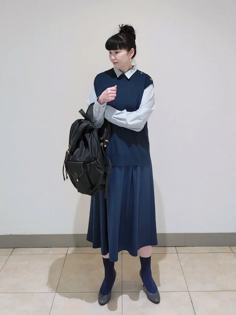 J.PRESS LADIES L スタッフ コーディネート画像