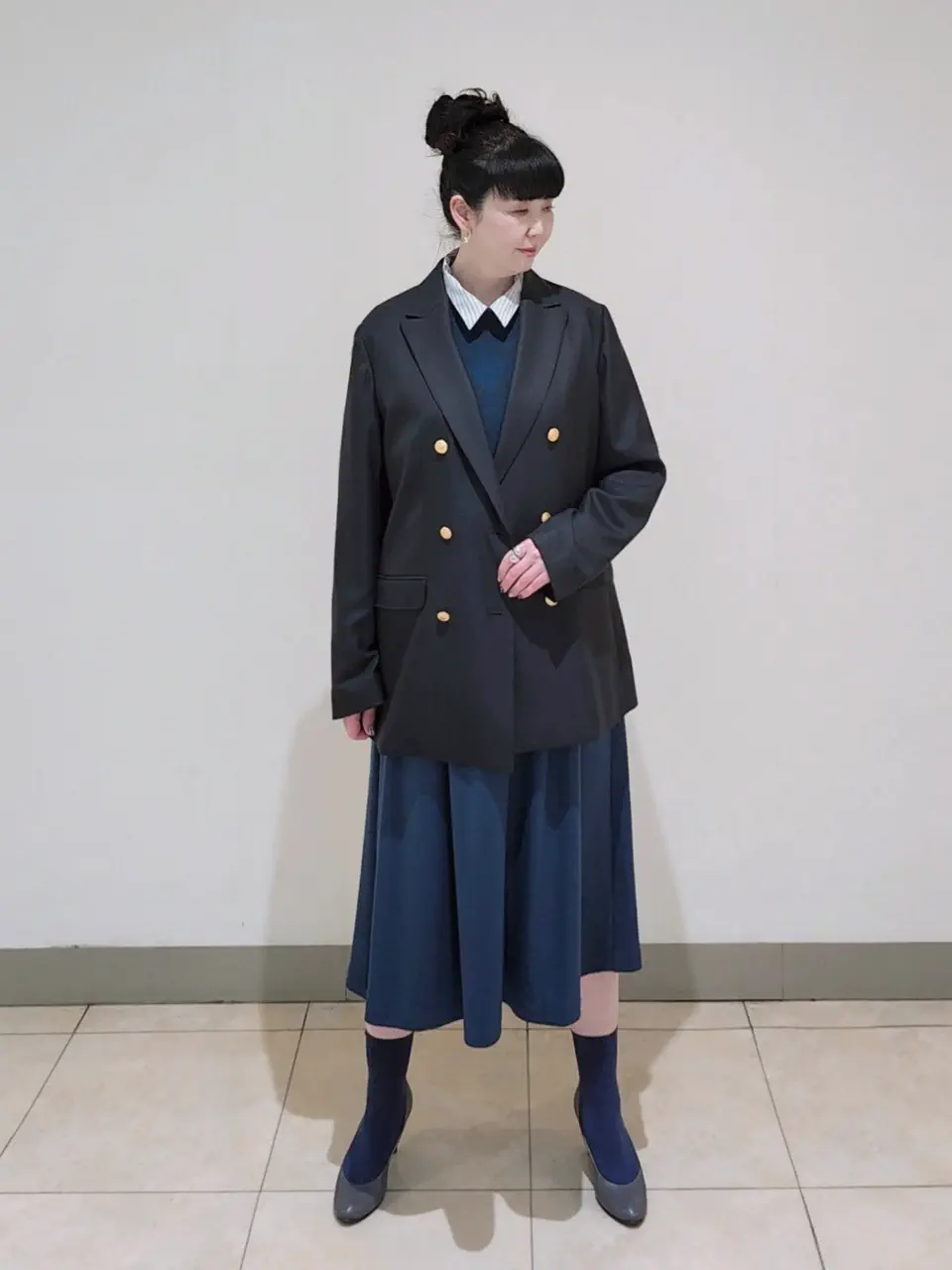 J.PRESS LADIES L スタッフ コーディネート画像