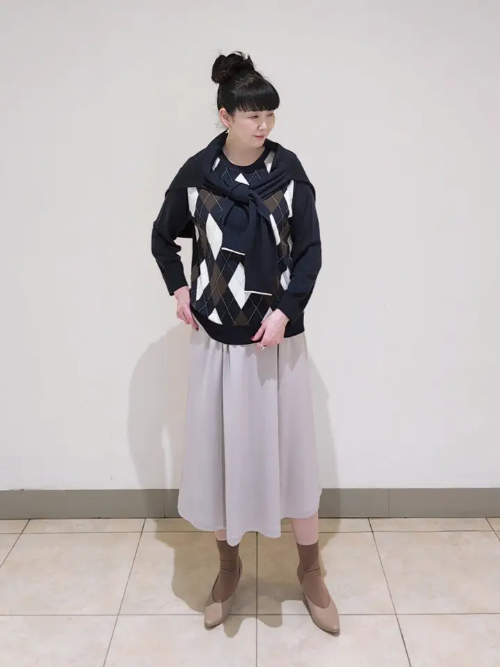 J.PRESS LADIES L スタッフ コーディネート画像
