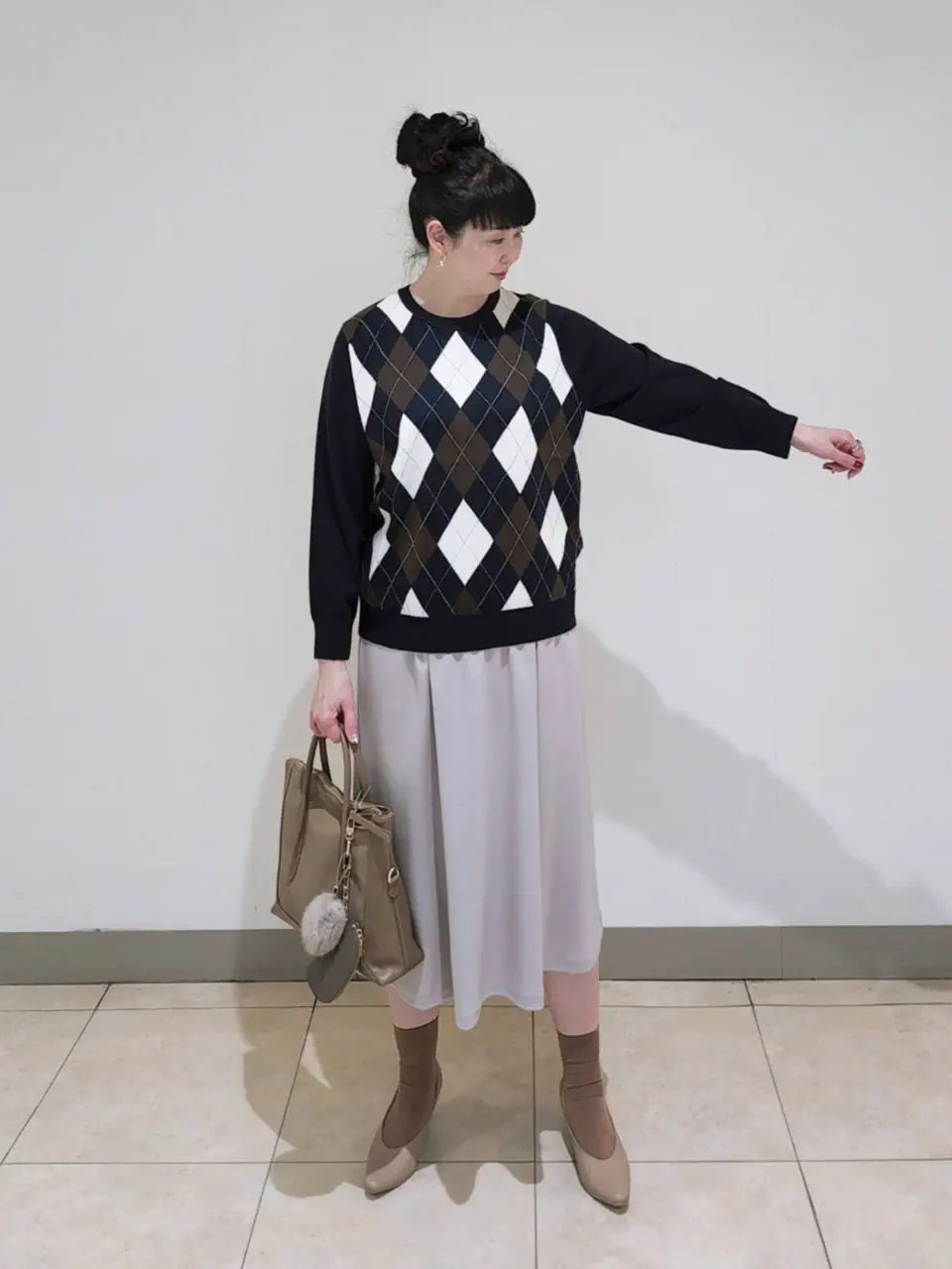 J.PRESS LADIES L スタッフ コーディネート画像