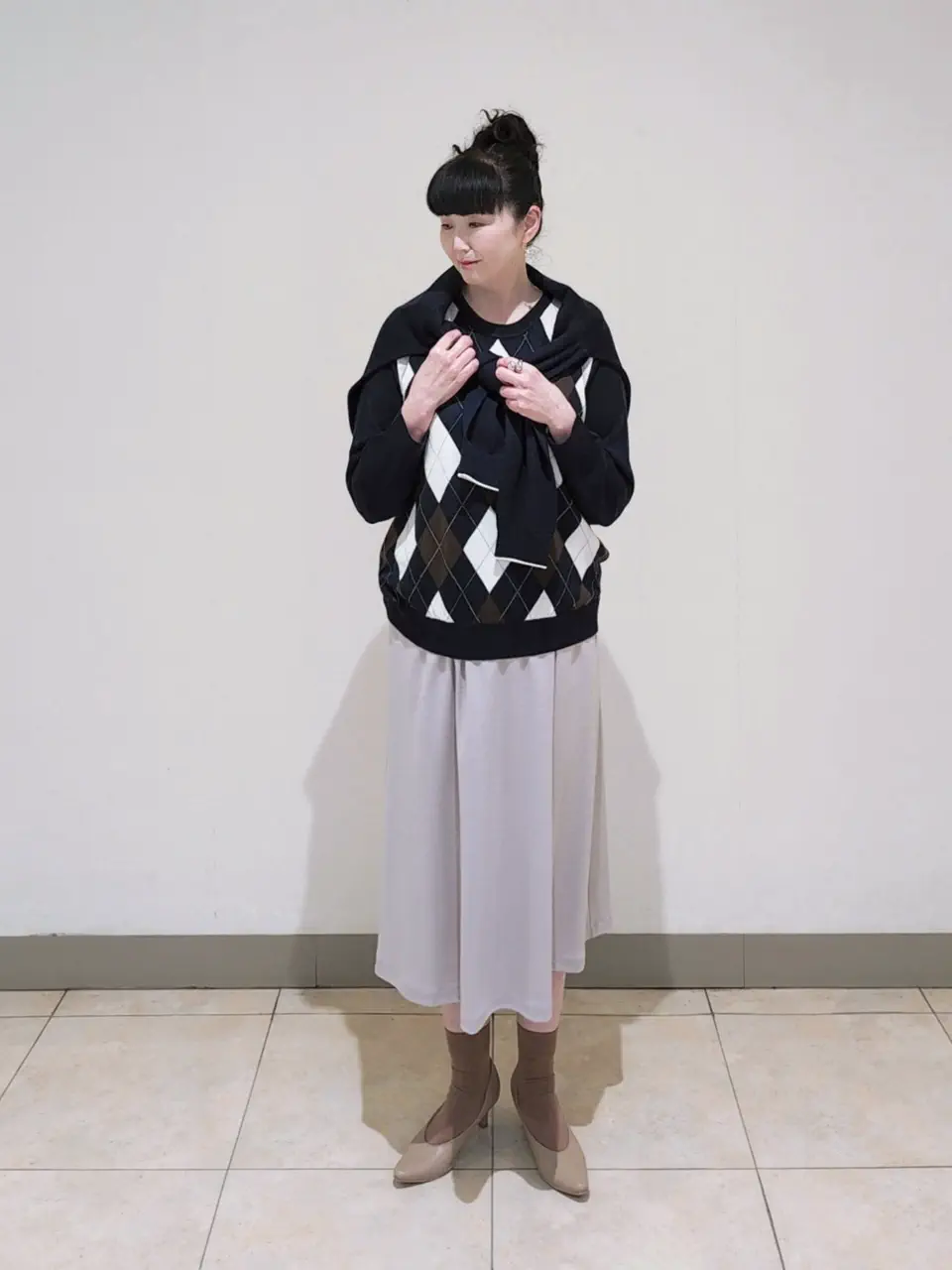 J.PRESS LADIES L スタッフ コーディネート画像