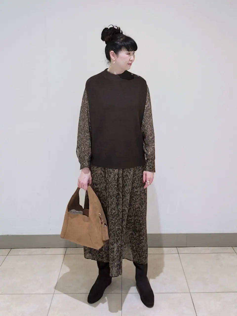 J.PRESS LADIES L スタッフ コーディネート画像