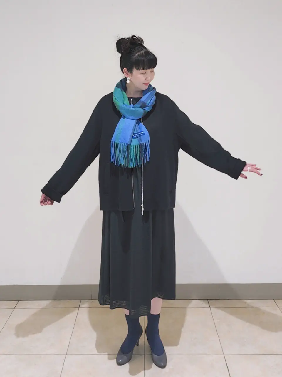 J.PRESS LADIES L スタッフ コーディネート画像