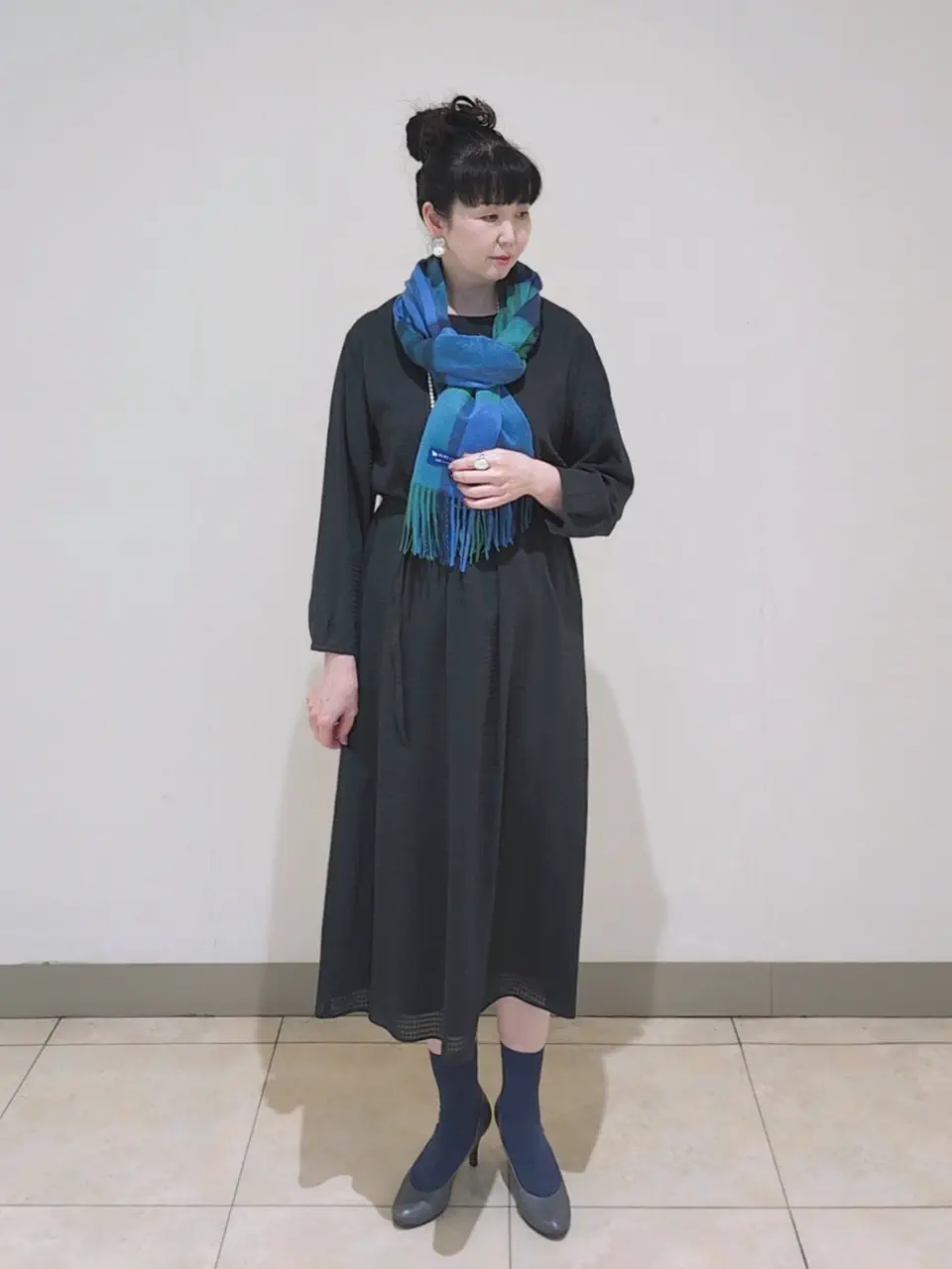 J.PRESS LADIES L スタッフ コーディネート画像