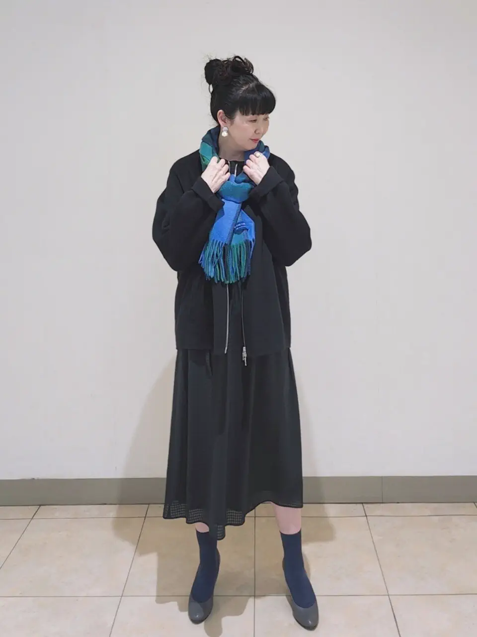 J.PRESS LADIES L スタッフ コーディネート画像