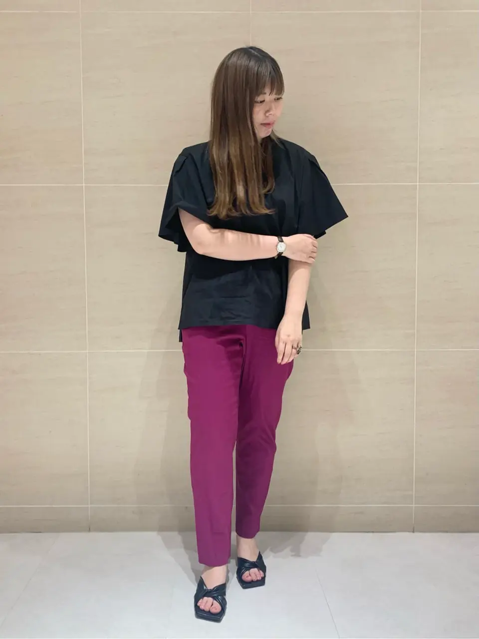  出口 コーディネート画像