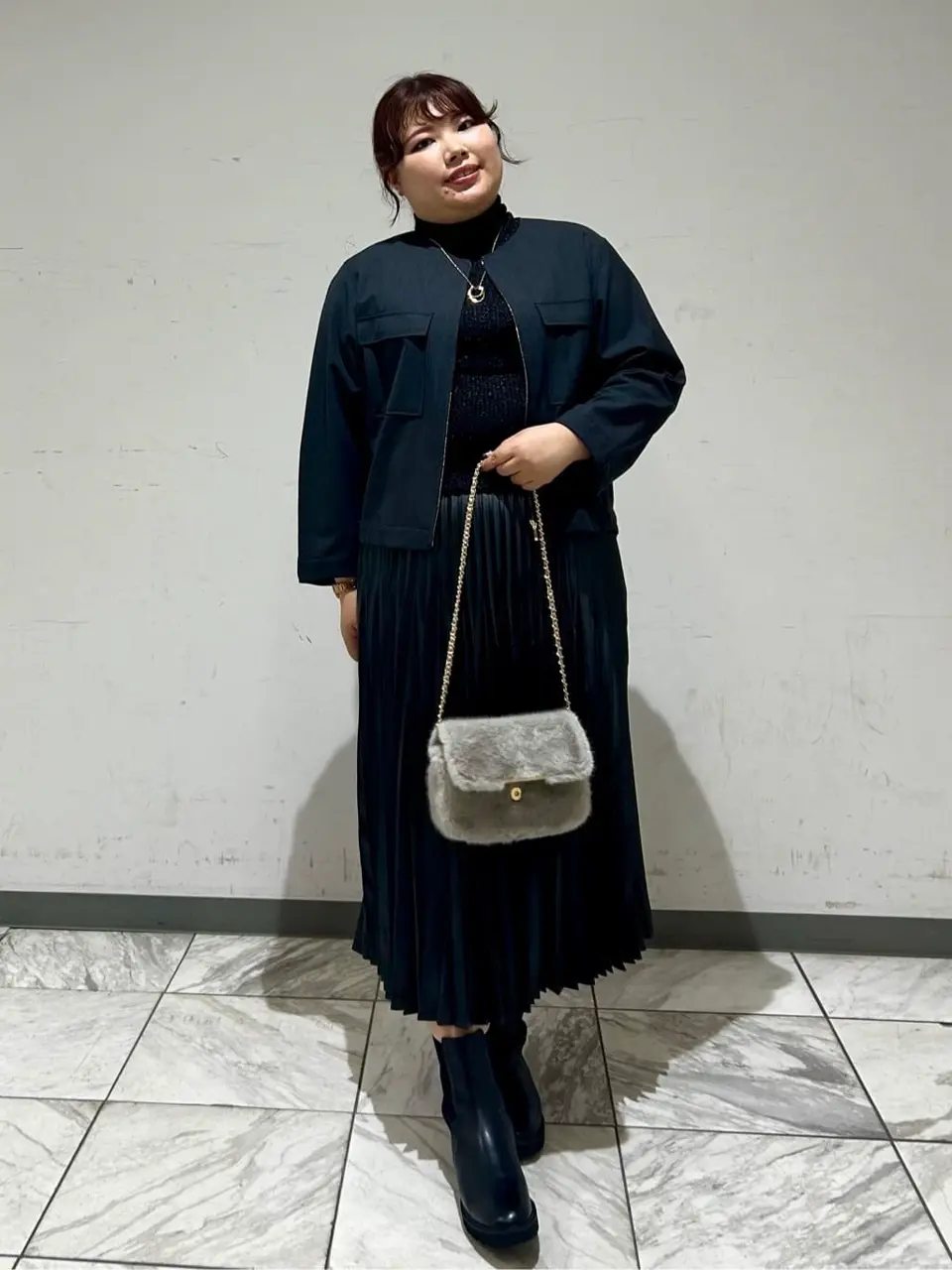 23区　「履き心地ゆったりサイズ」サイドゴア ブーツ 24H 現行品 履き心地ゆったりサイズ】サイドゴア ブーツ / 23区