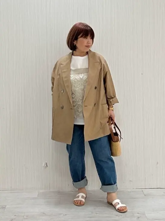 23区 L うめ子 コーディネート画像