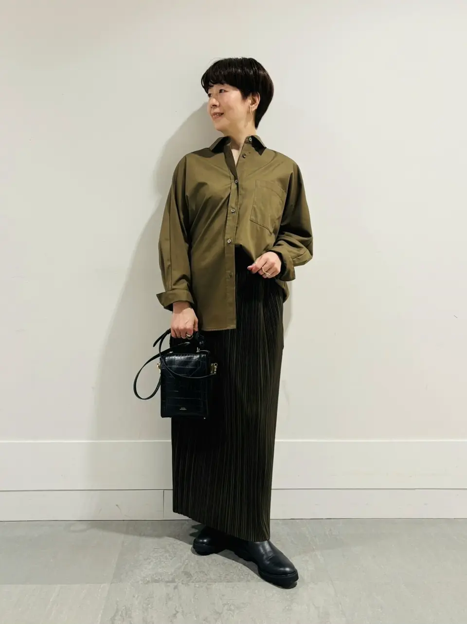 オンワード樫山　23区S ガウチョパンツ　25SS 最新モデル シルクネップヘリンボーン ガウチョ パンツ / 23区