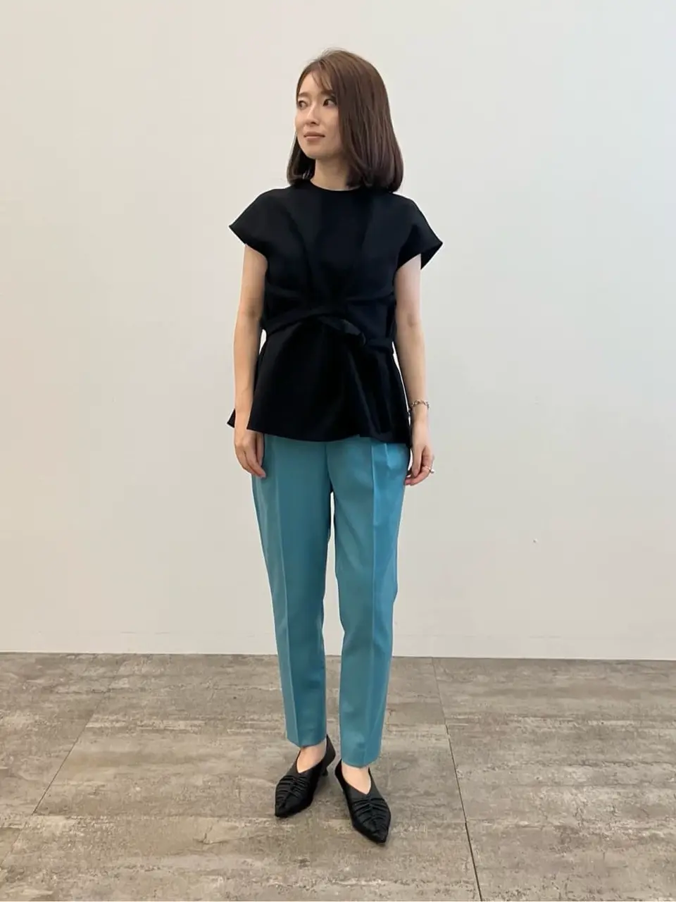 R(アール)】カラーウールツイル パンツ / 23区 S | ファッション
