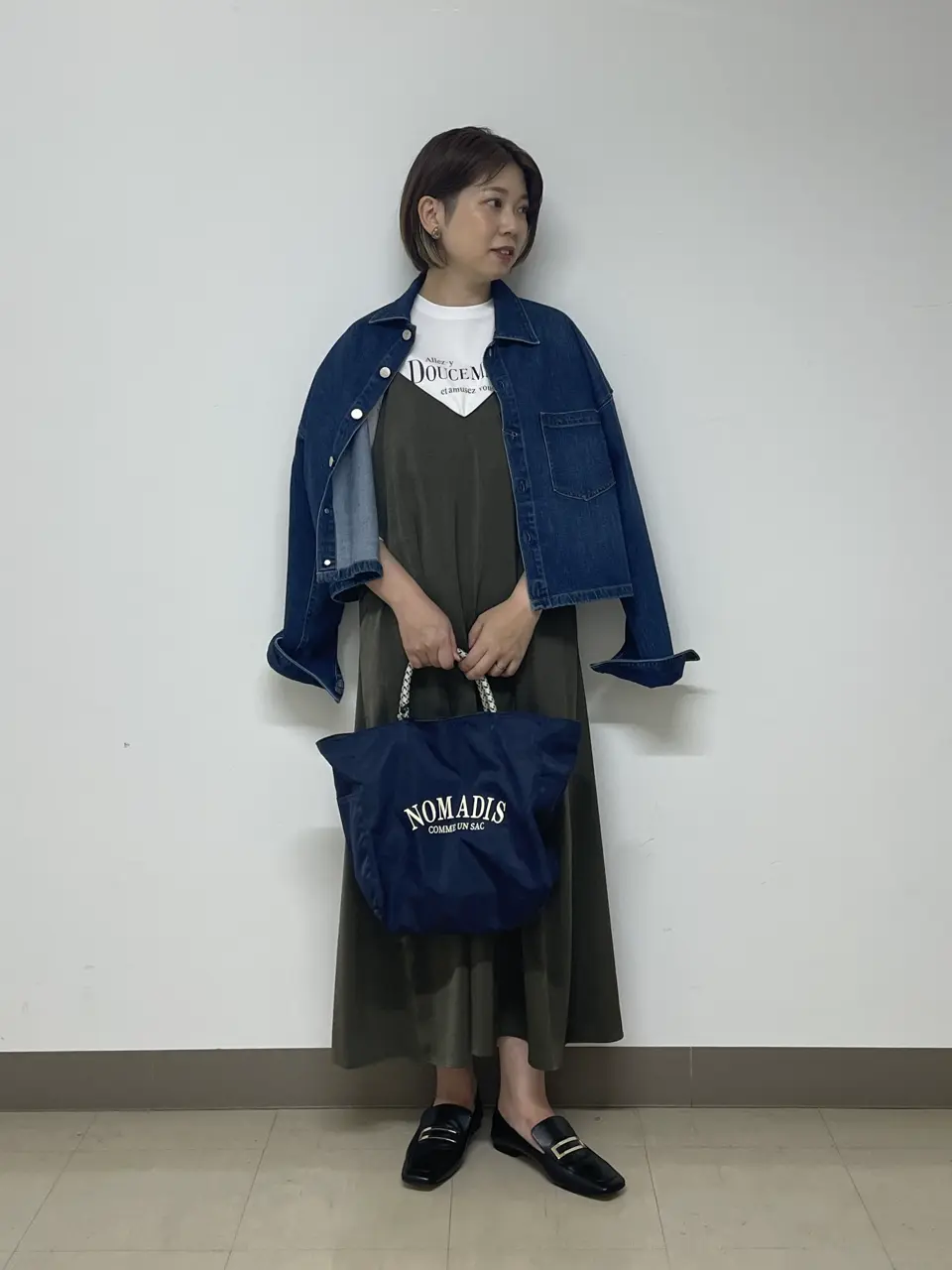 23区　コート　新品未使用　タグ付き　ブルー 新色追加／洗える／撥水加工】シレータフタ ミドル丈 ダウン