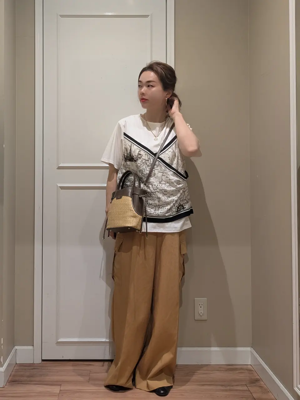  スタッフn コーディネート画像