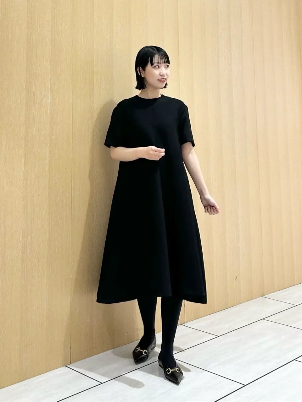 23区 R (アール) 24AW リングツイード ワンピース ブラック 40 R(アール)】リングツイード ワンピース / 23区 | ファッション