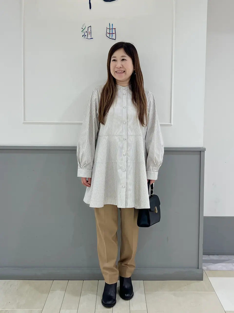 『新品未使用』オンワード樫山『組曲』大きいサイズ⑦Aライン花柄ワンピース 新品未使用』オンワード樫山『組曲』大きいサイズ⑦Aライン花柄