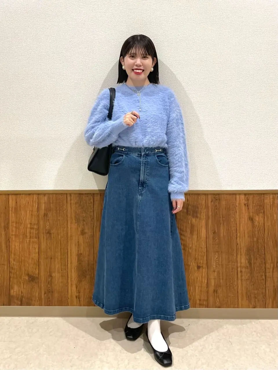 K/DENIM 組曲　新品未使用 ライトデニム フレアスカート ライトデニム ビット付きフレアスカート / 組曲 | ファッション