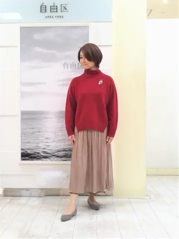 自由区 中鉢 コーディネート画像