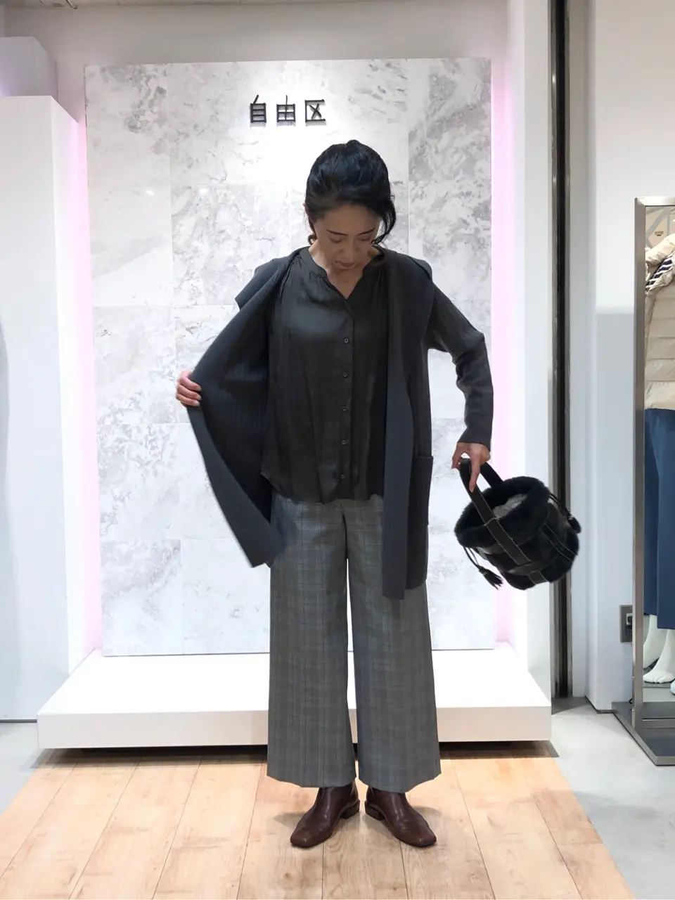 自由区 中尾 コーディネート画像