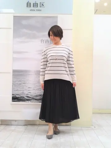 自由区 中鉢 コーディネート画像