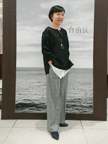 自由区 スタッフ コーディネート画像