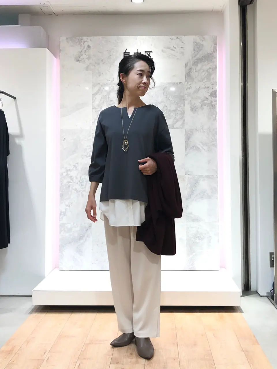 自由区 中尾 コーディネート画像