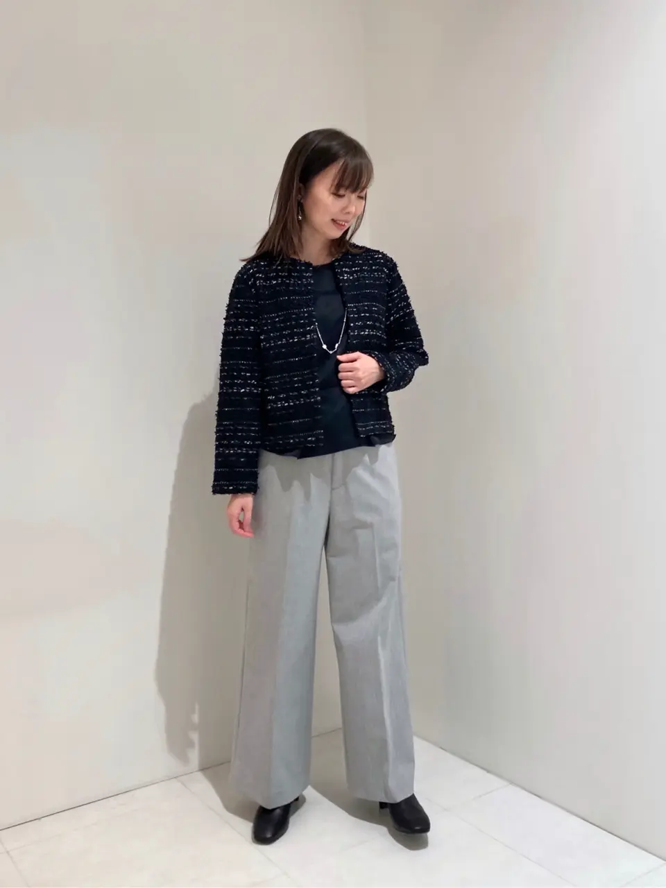 自由区 檀 コーディネート画像