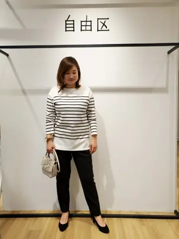 自由区 eri コーディネート画像