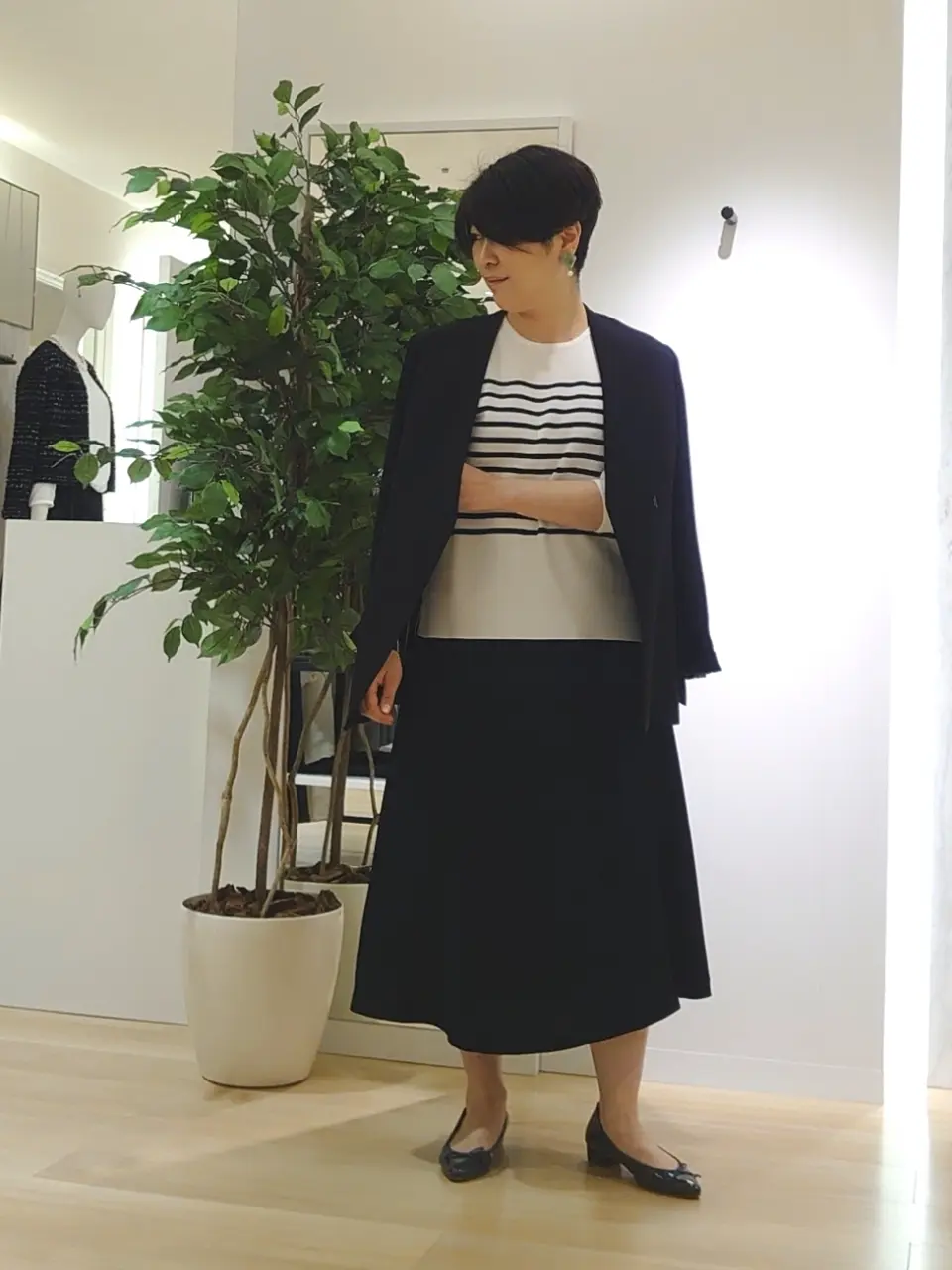 自由区 田中 コーディネート画像