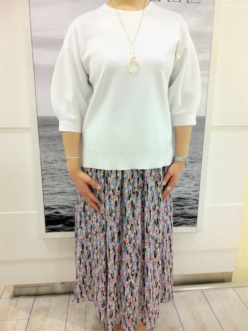 自由区 中鉢 コーディネート画像