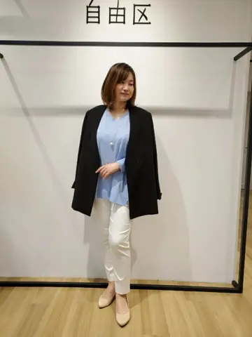 自由区 eri コーディネート画像