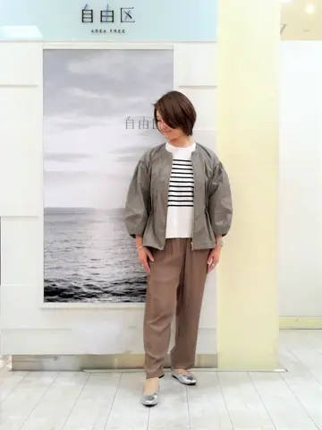 自由区 中鉢 コーディネート画像