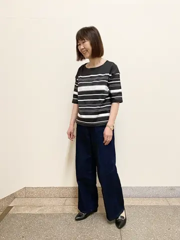 自由区 阿部 コーディネート画像