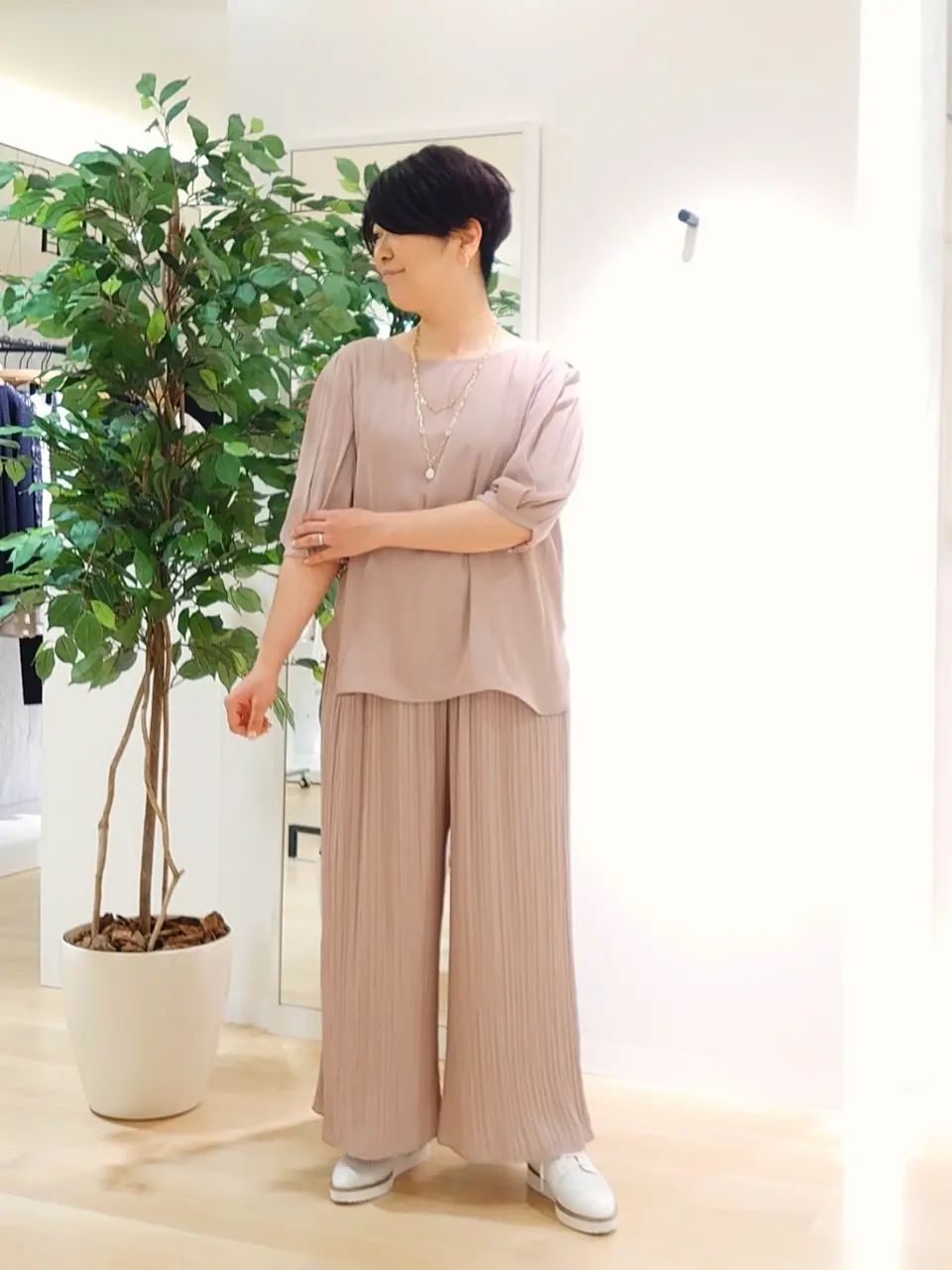 自由区 田中 コーディネート画像