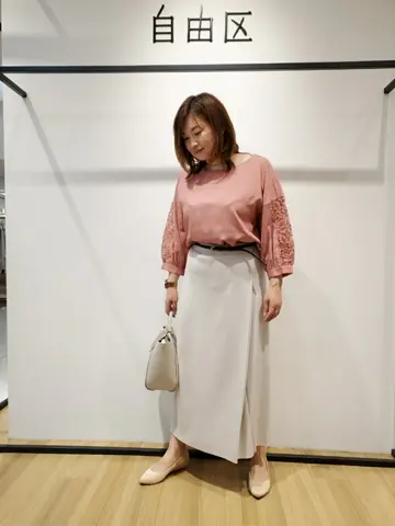 自由区 eri コーディネート画像