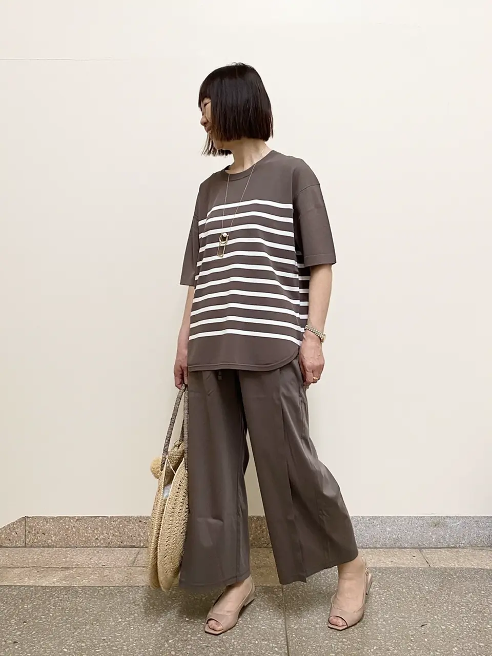 自由区 阿部 コーディネート画像