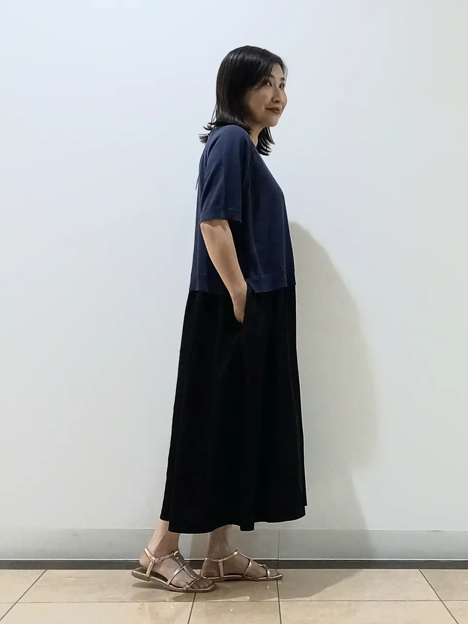 自由区 中川 コーディネート画像