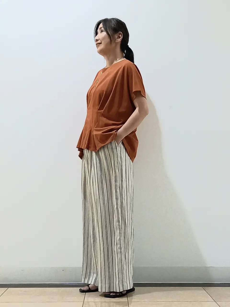 自由区 中川 コーディネート画像